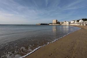 cadiz een haven stad in Andalusië in zuidwesten Spanje en verschillend stad keer bekeken foto