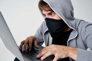 hacker misdrijf anonimiteit voorzichtigheid bivakmuts levensstijl foto