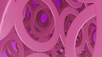 3d renderen abstract roze cirkel achtergrond foto