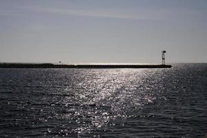 kalmte landschap van de Baltisch zee in Polen Aan een zonnig dag foto