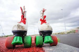 een paar- van skates foto