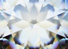 luxe abstract realistisch Kristallen structuur met prisma spectrum bijtend reflectie dichtbij omhoog achtergrond 3d renderen foto