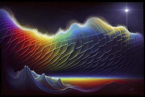 afgelegen viewing van helderziende scalair golven in de elektromagnetisch spectrum foto