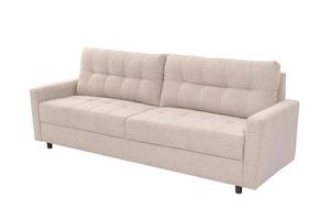 modern beige suede bankstel sofa geïsoleerd foto