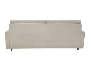 modern beige suede bankstel sofa geïsoleerd foto