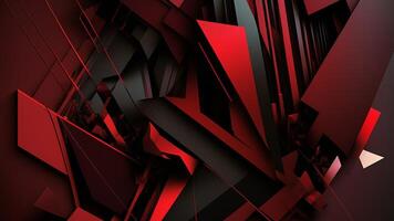 3d abstract rood en zwart achtergrond door ai gegenereerd kan worden gebruik net zo facebook Hoes foto