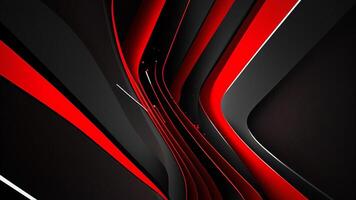 3d abstract rood en zwart achtergrond door ai gegenereerd kan worden gebruik net zo facebook Hoes foto