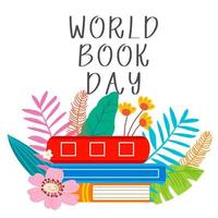 wereld boek dag, stack van boeken met bril Aan munt achtergrond foto