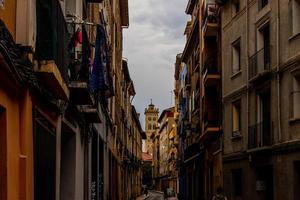 straten in de historisch oud stad- van Zaragoza, Spanje foto