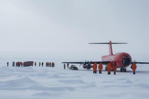 expeditie in antarctica avontuur reizen beeld generatief ai foto