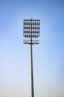 krekel stadion overstroming lichten polen Bij Delhi, Indië, krekel stadion lichten foto