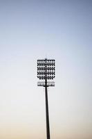 krekel stadion overstroming lichten polen Bij Delhi, Indië, krekel stadion lichten foto