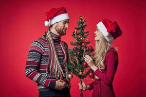 vrolijk getrouwd paar geluk romance vakantie Kerstmis foto