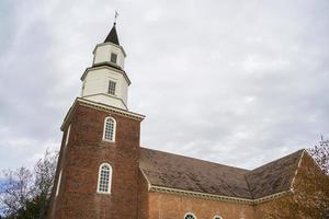 kerk willemsburh virgina historisch huizen foto