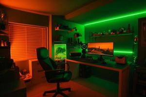 huis gamer kamer hardware. genereren ai foto