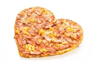 pizza hartvorm foto