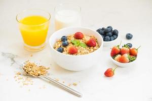 gezonde ontbijtset