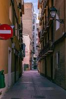 straten in de historisch oud stad- van Zaragoza, Spanje foto