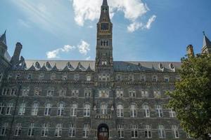 Washington Georgetown Universiteit Aan zonnig dag foto