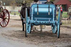 wagen wagon in willemsburh virgina historisch huizen foto