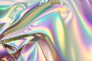 holografische folie textuur. generatief ai . foto