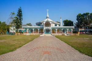 Bangladesh maart 01, 2019, kerk van Maria, een oude leeftijd historisch Katholiek kerk ook toerist plek Bij rajarampur dorp, dinajpur foto