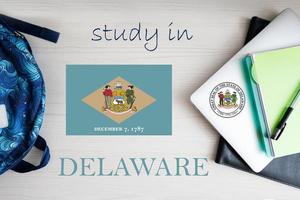 studie in Delaware. Verenigde Staten van Amerika staat. ons onderwijs concept. leren Amerika concept. foto