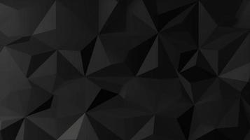 zwart veelhoekige abstract achtergrond. driehoekig 3d textuur. foto