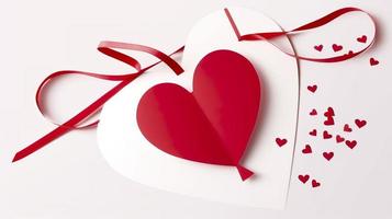 Valentijn kaart voor een geschenk, genereren ai foto