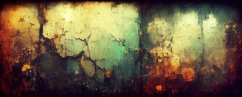 abstract banier met grunge ruw beton muur. ai gegenereerd foto