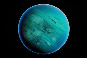 Neptunus, een planeet in de zonne- systeem. generatief ai foto