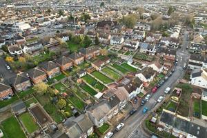 antenne visie van luton woon- wijk van heilige Augustine gem luton Engeland Engeland Super goed Brittannië. de beeld was gevangen genomen Aan 06-april-2023 met drone's camera gedurende zonsondergang foto