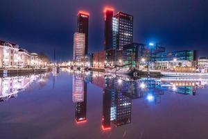 horizon van leeuwarden, de Nederland Bij nacht. 27 februari 2023. foto