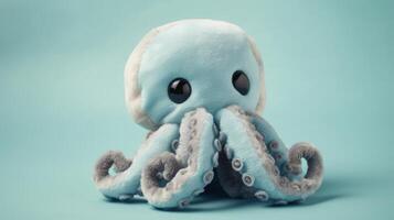 een detailopname van een gevuld Octopus generatief ai foto
