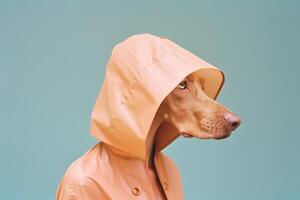 ai gegenereerd weimaraner hond. futuristische esthetisch foto