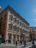 Rome Italië 2023 palazzo montecitorio is een historisch gebouw in Rome , welke huizen de kamer van afgevaardigden van de republiek foto