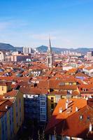 architectuur bouwen in bilbao city, spanje, reisbestemming foto