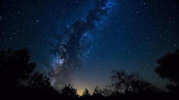 sterrenhemel nacht lucht generatief ai foto