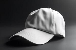 blanco wit hoed voor mockup illustratie met generatief ai foto
