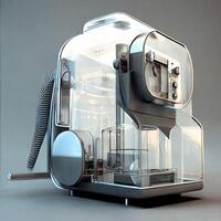koffie machine zien door ontwerp. generatief ai foto