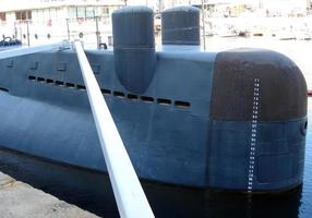 Genua, Italië oktober 24, 2018 galata zee museum. onderzeeër nazario sauro s 518. foto