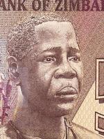 mbuya nehanda een portret van zimbabwaanse geld foto