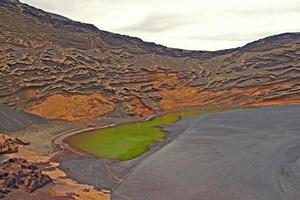 origineel vulkanisch landschappen van de Spaans eiland van Lanzarote foto