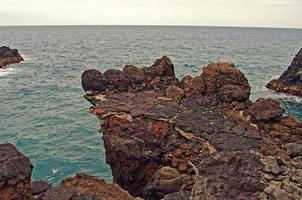 origineel vulkanisch landschappen van de Spaans eiland van Lanzarote foto