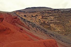 origineel vulkanisch landschappen van de Spaans eiland van Lanzarote foto