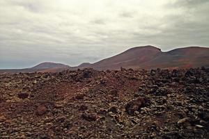 origineel vulkanisch landschappen van de Spaans eiland van Lanzarote foto