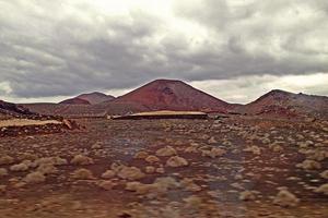 origineel vulkanisch landschappen van de Spaans eiland van Lanzarote foto