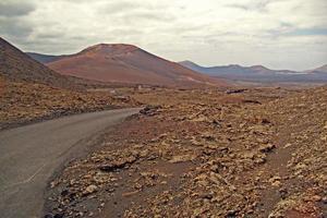 origineel vulkanisch landschappen van de Spaans eiland van Lanzarote foto