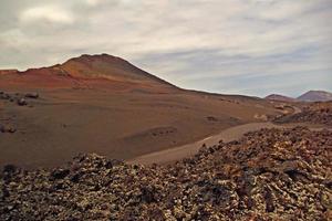 origineel vulkanisch landschappen van de Spaans eiland van Lanzarote foto