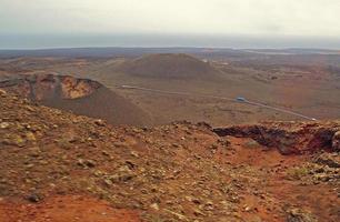 origineel vulkanisch landschappen van de Spaans eiland van Lanzarote foto